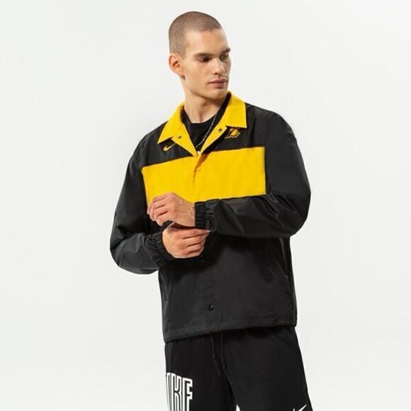 Nike Los Angeles Lakers Courtside Loose Fit Black Jacket - Picture 4 of 13